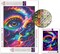 Diamond Painting Kits AB Diamond Art Kits for Adults,DIY Round Full Drill Colorful Starry Sky Gem Art Kits Rainbow Eyes Abstract Paint by Diamonds Handmade Gift Home Decor 11.81 * 15.74in